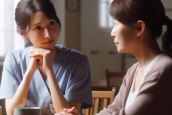 一人で抱えない。信頼できる同僚や上司に相談する勇気