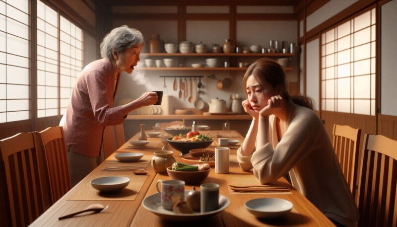 高齢の母親に、うんざり